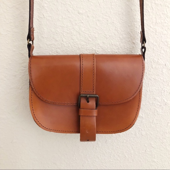 Vintage Leather Purse Crossbody Handmade Greece - Picture 2 of 8